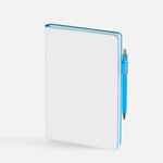 Ежедневник WHITE SHALL, недатированный, бело-голубой