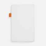 Ежедневник WHITE SHALL, недатированный, бело-оранжевый