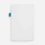 Ежедневник WHITE SHALL, недатированный, бело-бирюзовый