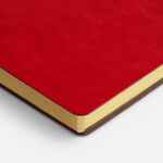 Ежедневник NEBRASKA FLEX, недатированный, красный с золотистым