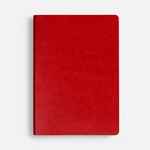 Ежедневник NEBRASKA FLEX, недатированный, красный с серебристым