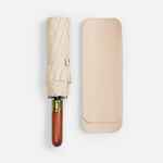 Зонт складной CLOUDBURST в подарочной упаковке, бежевый