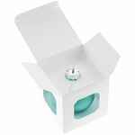 Елочный шар FINERY MATT, 8 см, матовый бирюзовый