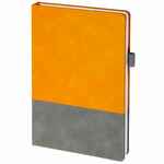 Ежедневник HORIZON, недатированный, серый с оранжевым