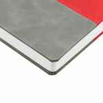 Ежедневник HORIZON, недатированный, серый с красным