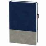 Ежедневник HORIZON, недатированный, серый с синим