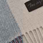 Плед AREQUIPA, голубой с красным