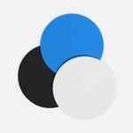 Костер COSTERO, круглый, черный