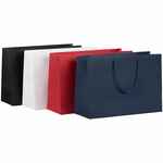 Пакет бумажный AMPLE THIN M, синий