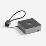 Внешний аккумулятор с беспроводной зарядкой AURA POWER 5000 мАч, серый