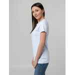 Футболка женская T-BOLKA STRETCH LADY, белая (холодный оттенок), размер S