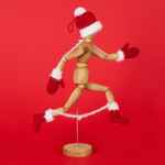 Подвеска на елку «Вьюжка», носочки, красная