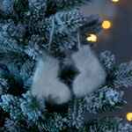 Подвеска на елку «Вьюжка», носочки, белая