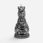 Свеча фигурная «Бюст лошади», серебристая
