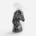 Свеча фигурная «Бюст лошади», серебристая