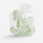 Свеча фигурная «Лошадка-качалка», светло-зеленая