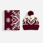 Шапка WINTERTUDE, красная с белым