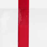 Шопер CLEAR FEST, VER.2, прозрачный с красными ручками