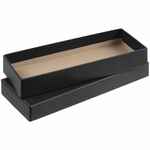 Коробка NOTES с ложементом для ручки и флешки, черная