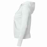 Толстовка женская HOODED FULL ZIP белая, размер XS