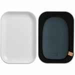 Аккумулятор с беспроводной зарядкой PEBBLE WIRELESS 9000 мАч, серо-синий