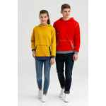 Толстовка REVERS, серая с красным, размер XS