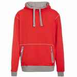 Толстовка REVERS, серая с красным, размер XS