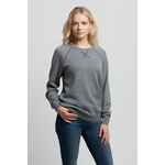 Джемпер STITCH с контрастной отделкой, серый с бордовым, размер S