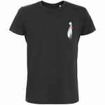 Футболка приталенная GHOST OF LOVE, черный меланж, размер S