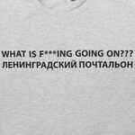 Футболка «Ленинградский почтальон», серый меланж, размер S