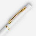 Ручка шариковая EURO GOLD, белая