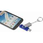 Флешка DOUBLE TWIST 16 Гб синяя