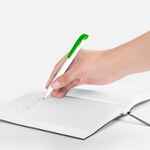 Ручка шариковая FAVORITE, белая с зеленым