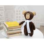 Мягкая игрушка BEASTIE TOYS, мишка с белым шарфом