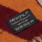 Палантин CHARMING, коричневый с оранжевым