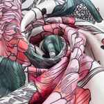 Платок шелковый DELICATE, пионы