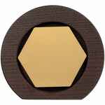 Стела CONSTANTA DARK, с золотистым шестигранником