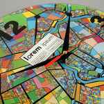 Часы стеклянные на заказ TIME WHEEL