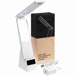 Лампа с беспроводной зарядкой смартфона и часов POWERACK, белая