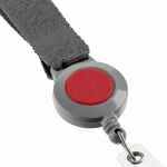 Чехол для карточки с лентой и ретрактором DEVON, красный