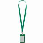 Карман для пропуска с лентой STAFF, зеленый