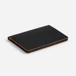 Ежедневник TRAIT, недатированный, черный с оранжевым