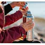 Термос FLASK 1000, вакуумный, стальной зеркальный