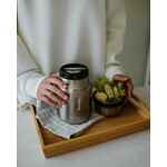 Термос для еды JERRYCAN 700, вакуумный, стальной матовый