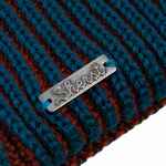 Шапка NOBILIS, бирюзовая с терракотовым