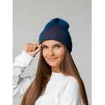 Шапка NOBILIS, бирюзовая с терракотовым