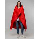 Плед-пончо для пикника SNAPCOAT, красный