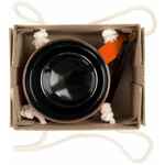 Набор COLOR BLOCK: кружка и ручка, оранжевый с черным