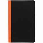 Ежедневник NICE TWICE, недатированный, черный с оранжевым