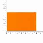 Лейбл из ПВХ DZETA, ХL, оранжевый неон